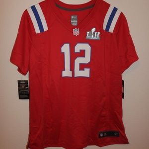 Nike Tops Tom Brady Patriots Throwback Red Jersey Poshmark